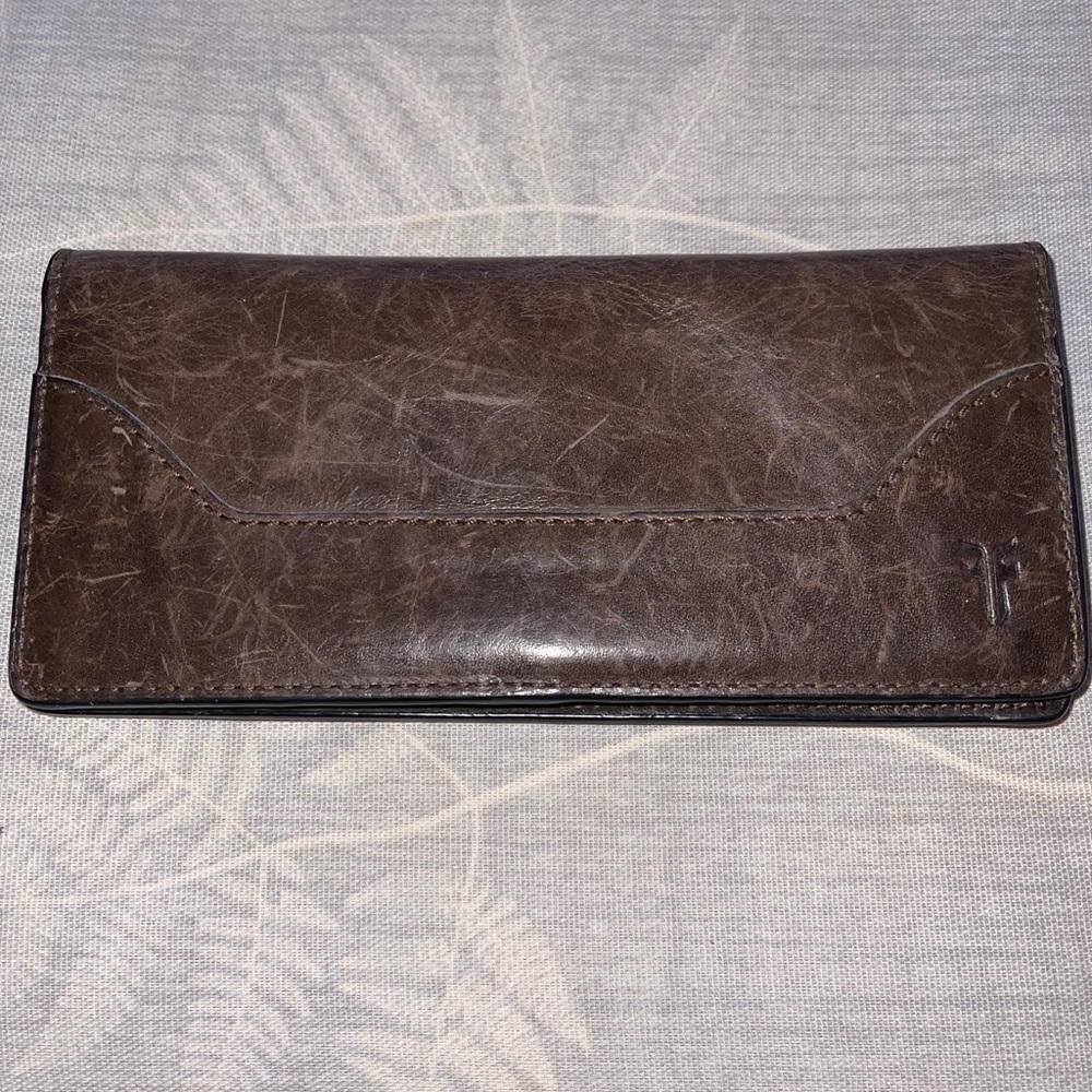Frye Melissa Slim Wallet in Slate